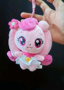 Cute Pink Plush Toy Keychain