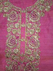 Pink Silk Blend Kurta Material