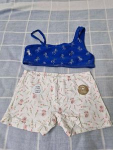 Blue Unicorn Bralette + inner short as freebie