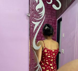 Women Red Maroon Kurti With Sharara