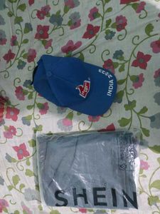 Cool Teddy Bear Print Shorts And Thumsup Cap