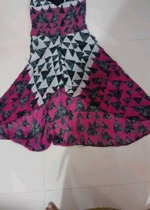 Geometric Print Maxi Dress