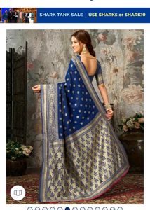 Elegant Blue Silk Saree