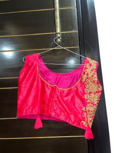 Vibrant Pink Embroidered Blouse