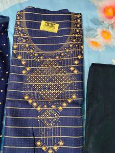 Embroidered Kurta Set with Dupatta