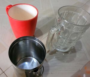 4 Set 2 Big Cups &amp; 1 Water Bottle &amp;  Milk