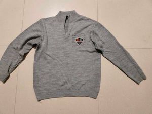 Men's Grey Knit Pullover
