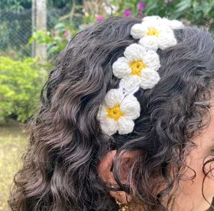 Crocheted Flower Hairband