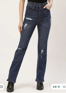Ripped Flare Jeans