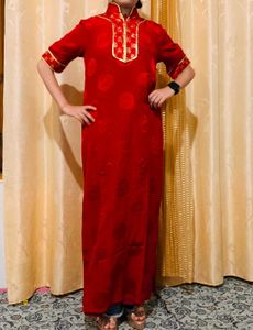 Elegant Red Traditional Chinese Dress