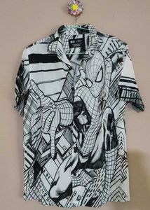 Spider-Man Graphic Print Short Sleeve Shirt