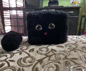 Trendy Fur Material Small Wallet