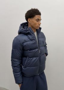 dark blue puff jacket size Medium