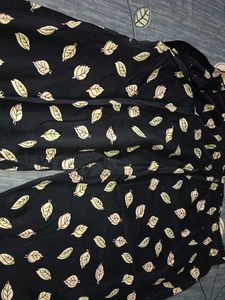 Stylish Leaf Print Palazzo Pants