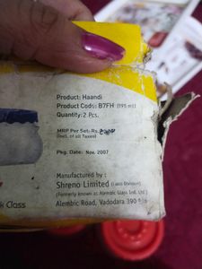 Heavy Glass Container With Plastic Lid