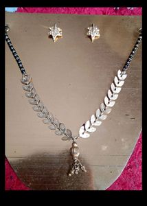 Combo Of Mangalsutra With Earring Set