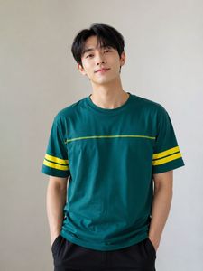 HRX Men's Casual T-Shirt with Stripes