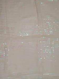 White Sequined saree
