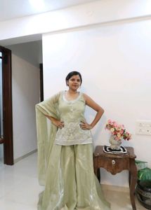 designer Pastel Green Kurta Set