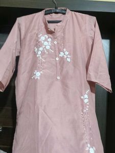 Dusty Rose Embroidered Kurti
