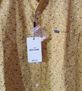 Red Flame Shirt Men's