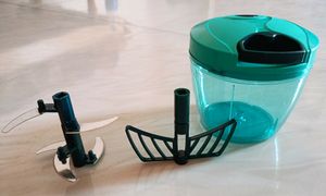 1000 ML Compact 2 in 1 Chopper with 6 Blades effor