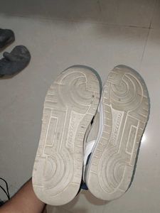 Men's White &amp; Blue Sneakers