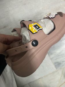 Cute Pink Platform Sandals with Charms
