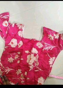 Women's Pink Floral Kurta Set