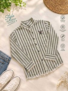 Striped Cotton Casual Shirt