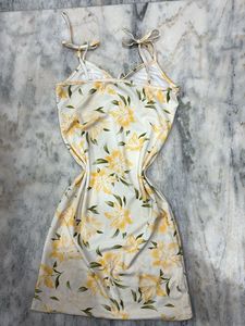 floral mini A line bodycon dress