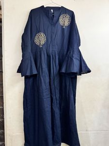 Elegant Black Kurta with Gold Embroidery