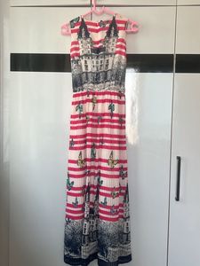 Flared long dress