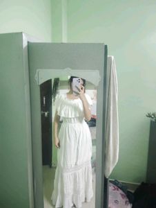Boho White Maxi Dress