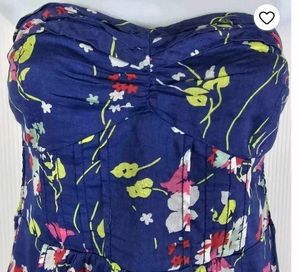 Floral Strapless Summer Dress