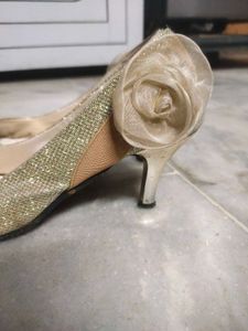 Sparkly Gold Heels