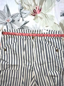 Striped Drawstring Casual Pants