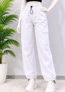 Stylish White Cargo Pants