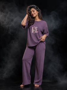 Cozy Purple Pajama Set