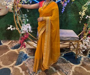 Elegant Yellow Saree