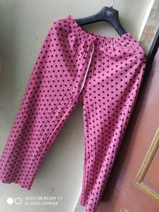 Plazzo Pink And Black Color