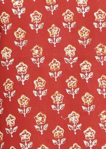 🧡Chic rust Orange Printed Cotton Kurta🧡