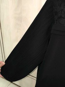 Elegant Black 3/4th sleeve Top