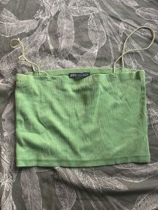 Zara Ribbed Cropped Top