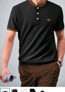 Men's Black &amp; Brown Polo Shirt