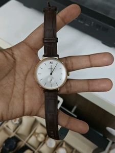 Fossil Watch with Brown Leather Strap