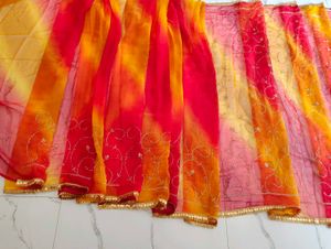 Vibrant Ombre darbari Sarees