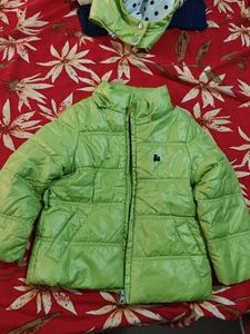 Lime Green Puffer Coat