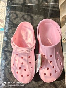 Trendy Pink Crocs Slides