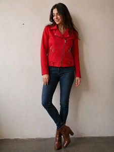 Pink biker jacket